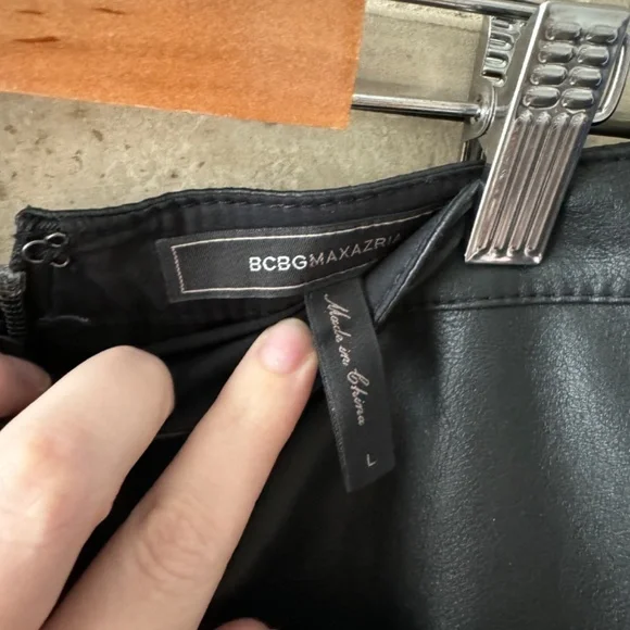BCBG Faux-Leather Skirt - Picture 3 of 3